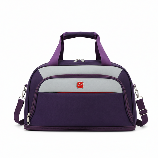 Borsa da viaggio espandibile KHIVA, 40x20x25 cm, Oxford, viola