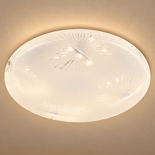 Plafoniera LED 35 cm, 31W, 3000K / 4000K / 6000K, Bianco, Metallo e Acrilico