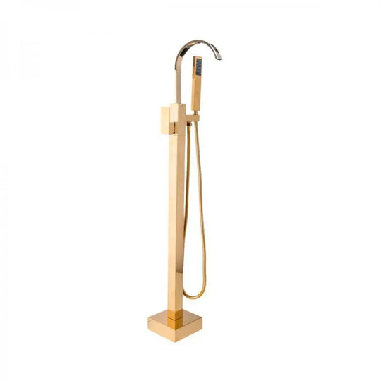 Rubinetto da Terra con Doccia e Flessibile, Ottone Sanitario, Oro, CF2037 Rubinetti e Colonne Doccia Titolo predefinito Alessandro Design