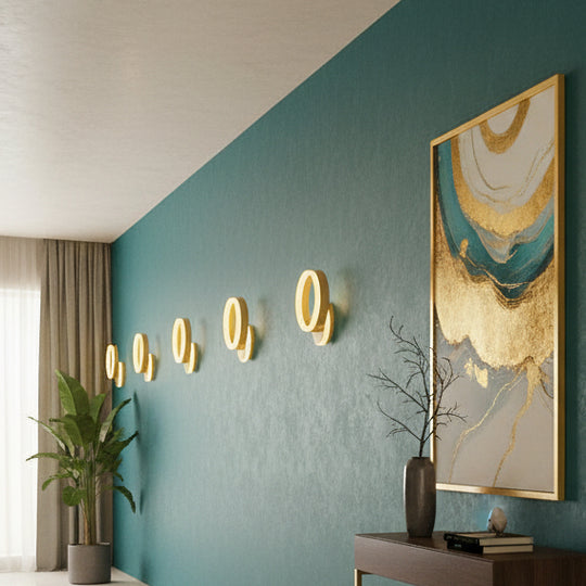 Lampadario LED Applicato con Telecomando, Dario, 33W, Luce Fredda/Calda/Neutra, Lampadari LED Oro con Telecomando Titolo predefinito Alessandro Design