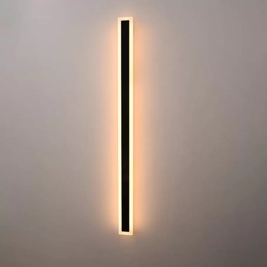 Lampada da parete a LED per esterno Mack, lunghezza 120 cm, 16 W, IP65, metallo, lineare, nera. Lampada da parete per esterno. Titolo predefinito Alessandro Design