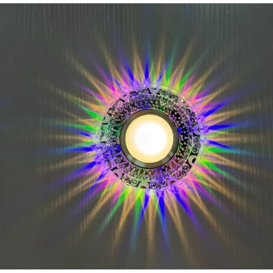 Spot LED, CROMIO II, 4W, rotondo, RGB/luce fredda, trasparente