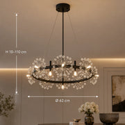 PETERHOF Lampadario in cristallo Magno, diametro 62 cm, 20X G4, nero, altezza regolabile - 01_CC167-600BK.png