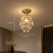 Lampadario in cristallo Ezzelin, 1xE27, metallo, oro - 01_CC191.png
