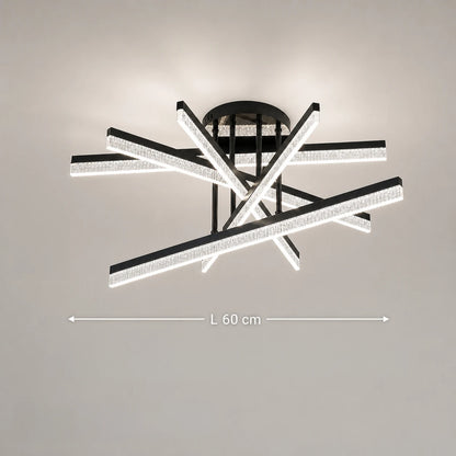 Lustra LED cu Telecomanda LT179/5BK, 68W, 5 Elemente, Lumina Rece/Clada/Neutra, Dimabila, Negru - 01_LT179-5BK.png