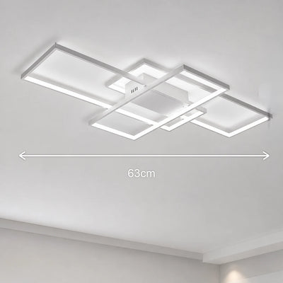 Lampadario LED con telecomando LANDYN 78W, Luce Fredda/Calda/Neutra, Dimmerabile, Bianco
