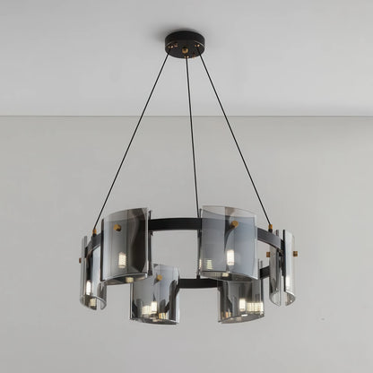Lampadario moderno, Valmontreux Largo, 6xG9, diametro 60 cm, nero, altezza regolabile - 02_CM360-600BK.png