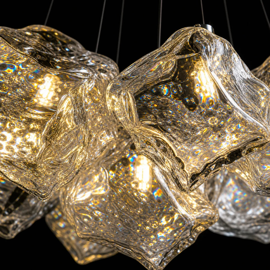 ECOLUCE MODERN Lampadario, Globo, 7xE27, Altezza regolabile, Cromo - 02_LC815-7CH.png