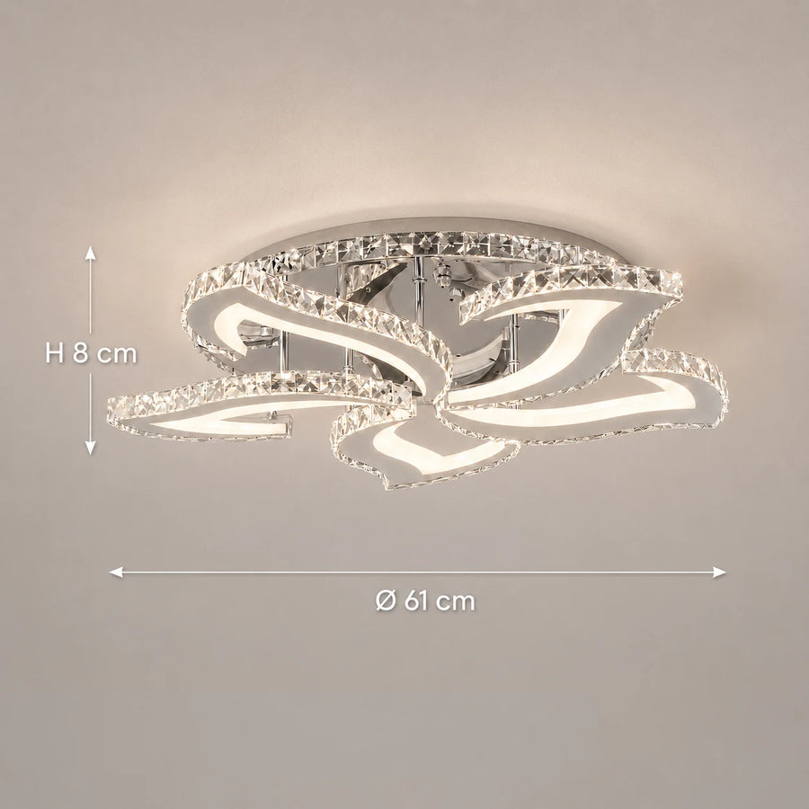 Lustra LED cu telecomanda si cristal Alejandro RGB 88W, 5 Flori, lumina Rece/Calda/Neutra, Dimabila, Crom Lucios - 02_LT071-5.png