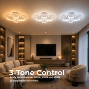 Lampadario LED con telecomando e cristallo NOVA ROTONDA RGB 82W, 4 Cerchi, Luce Fredda/Calda/Neutra, Dimmerabile, Bianco - 02_LT073-4WH.png