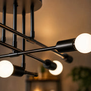 Lampadario Octa classico modernista, 8x E27, nero, design moderno, metallo, senza paralume - 02_LC360-8BK.png