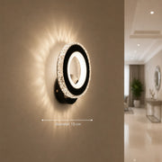 Lampada da parete a LED NOVA Rotonda, 16W, Nero e acciaio inossidabile, Luce calda/fredda/neutra - 03_AL073-1BK.png