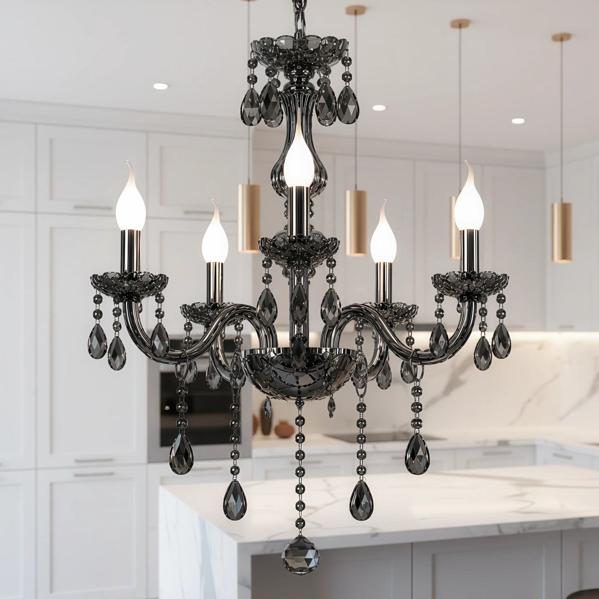 Lampadario di cristallo ALNWICK Eleganza, 5xE14, diametro 48 cm, nero, altezza regolabile - 03_CC125-5BK.png