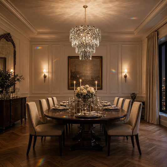 Lampadario di cristallo WINDSOR Petito 3xE14, diametro 29 cm, cromo lucido, altezza regolabile - 03_CC800-300CH.png