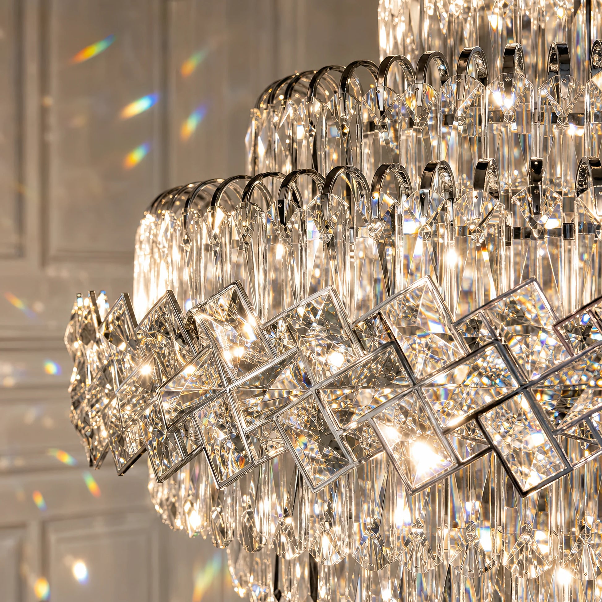 Lampadario in cristallo WINDSOR Grande Supremo 14xE14, diametro 60X90 cm, cromo lucido, altezza regolabile - 03_CC800-600X900CH.png