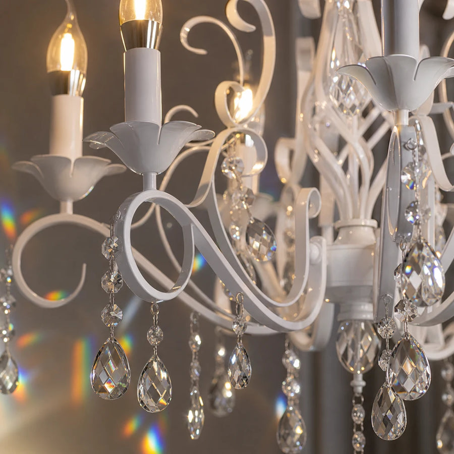 DELLI SANTI Lampadario 6xE14, Diametro 52cm, Bianco, Altezza Regolabile - 03_LC130-6WH.png