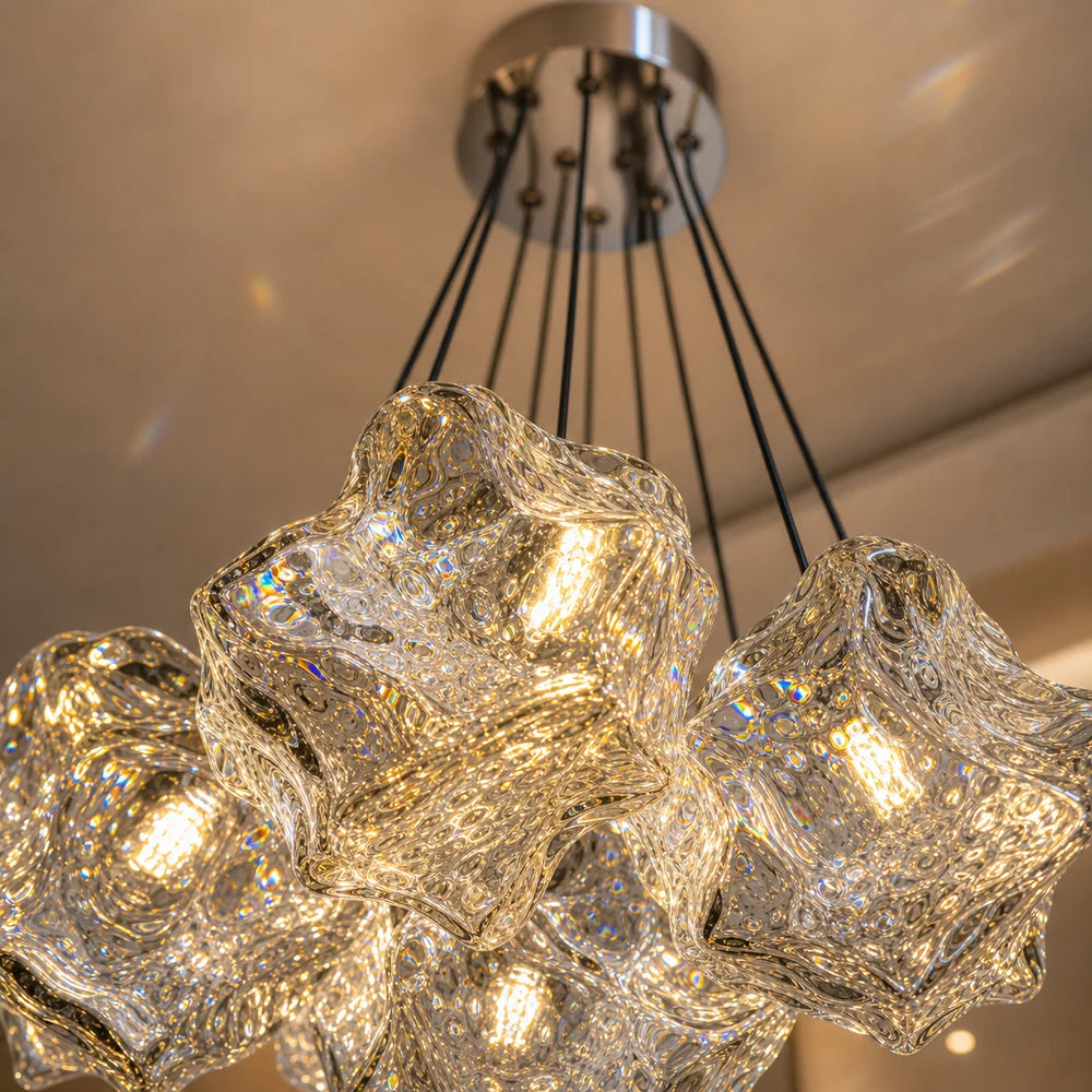 ECOLUCE MODERN Lampadario, Globo, 7xE27, Altezza regolabile, Cromo - 03_LC815-7CH.png