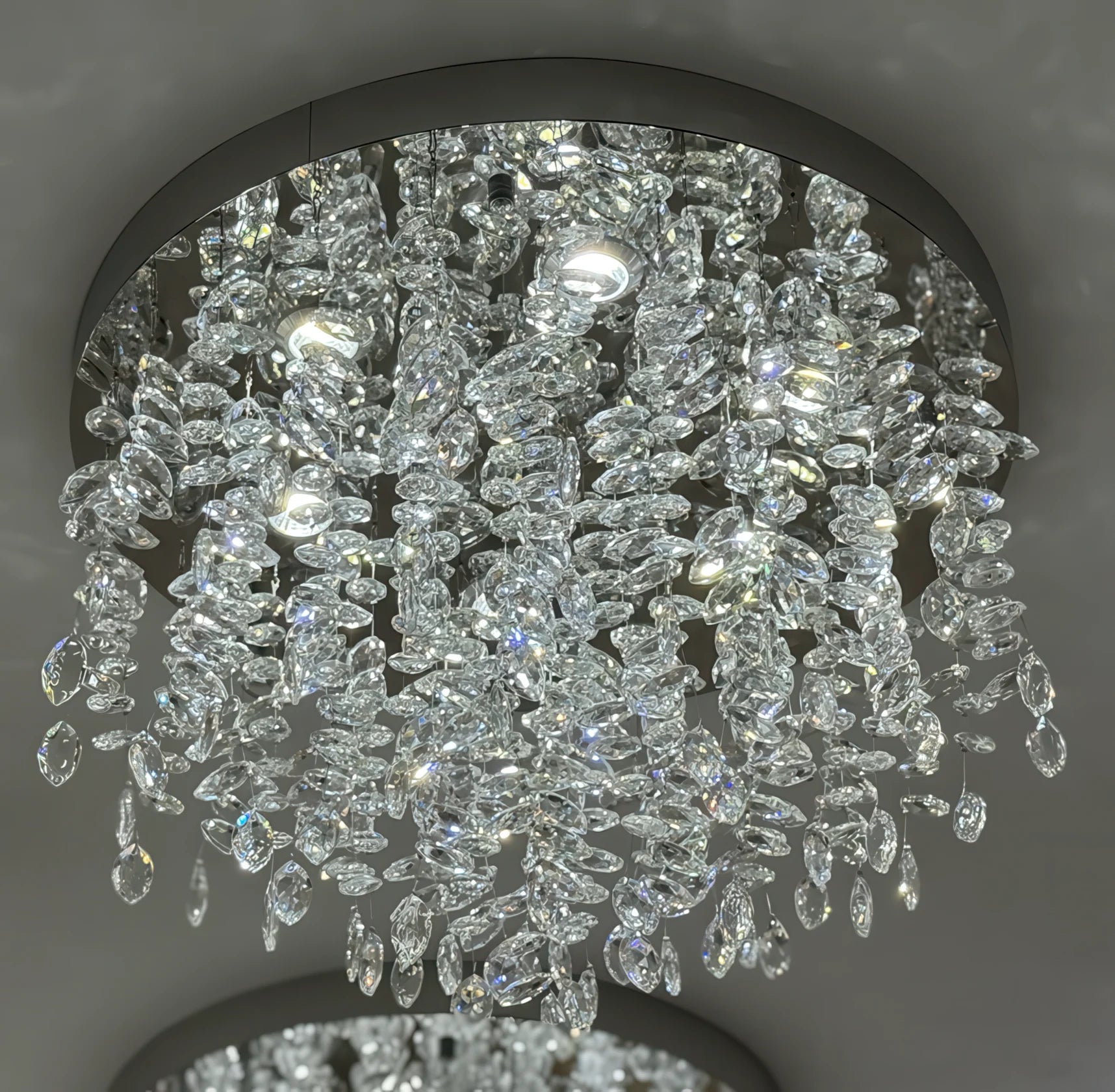 Lampadario LED in cristallo LLC210/400CH Rotondo, 22 W, Luce fredda/calda/neutra, Cristallo, Cromo lucido - 03_LLC210-400CH.png