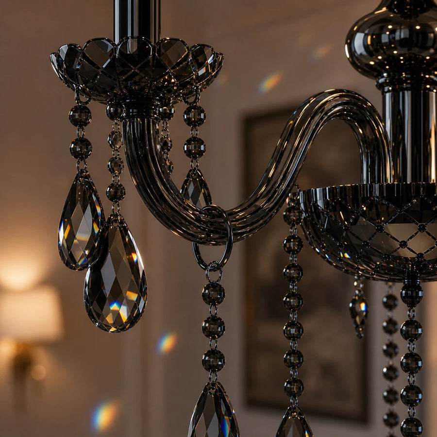 Lampadario di cristallo AUGUST Eleganza, 3xE14, diametro 48 cm, argento, altezza regolabile - 04_CC125-3BK.png