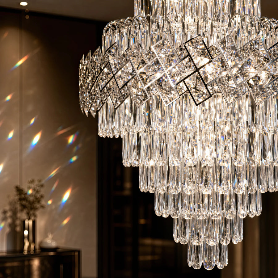 Lampadario in cristallo WINDSOR Grande Supremo 14xE14, diametro 60X90 cm, cromo lucido, altezza regolabile - 04_CC800-600X900CH.png