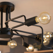 Lampadario MODERNIST Hexa 6, 6x E27, Nero, Design Moderno - 04_LC360-6BK.png