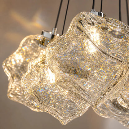 ECOLUCE MODERN Lampadario, Globo, 7xE27, Altezza regolabile, Cromo - 04_LC815-7CH.png