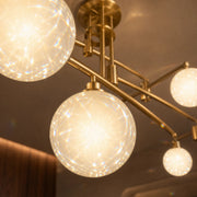 Lampadario con paralume rotondo, cupola PENTHOUSE, 6x G9, oro, metallo - 04_LC825GD.png