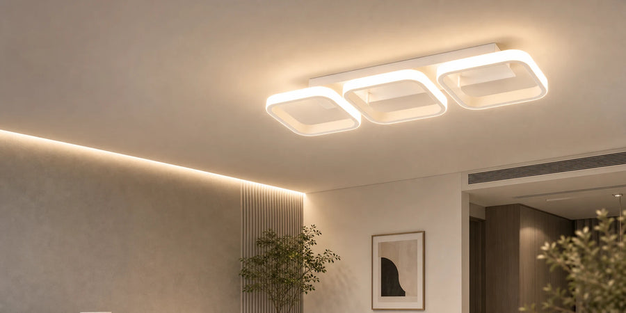 Lampadario LED VERTEX 34W, 3 Quadrati, Lineare, Luce Fredda/Calda/Neutra, Bianco - 04_LL770-3WH.png
