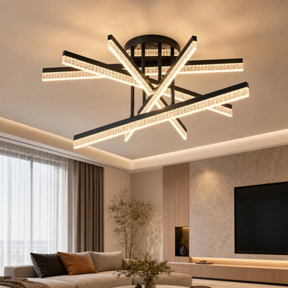 Lustra LED cu Telecomanda LT179/5BK, 68W, 5 Elemente, Lumina Rece/Clada/Neutra, Dimabila, Negru - 04_LT179-5BK.png