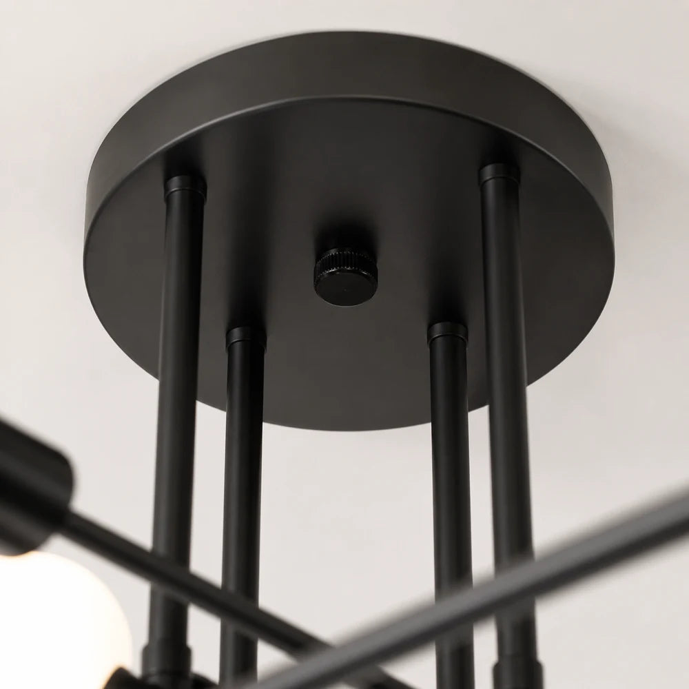 Lampadario Octa classico modernista, 8x E27, nero, design moderno, metallo, senza paralume - 03_LC360-8BK.png