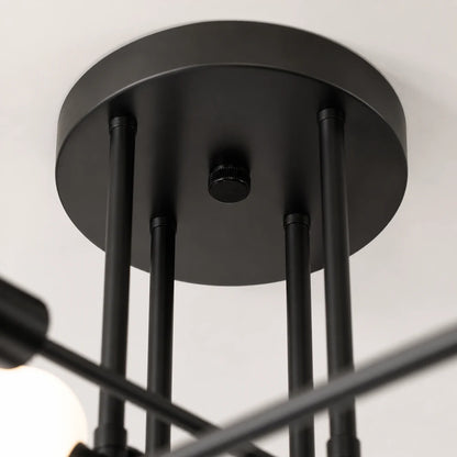 Lampadario Octa classico modernista, 8x E27, nero, design moderno, metallo, senza paralume - 03_LC360-8BK.png