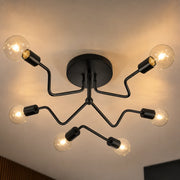 Lampadario MODERNIST Hexa 6, 6x E27, Nero, Design moderno - 05_LC360-6BK.png