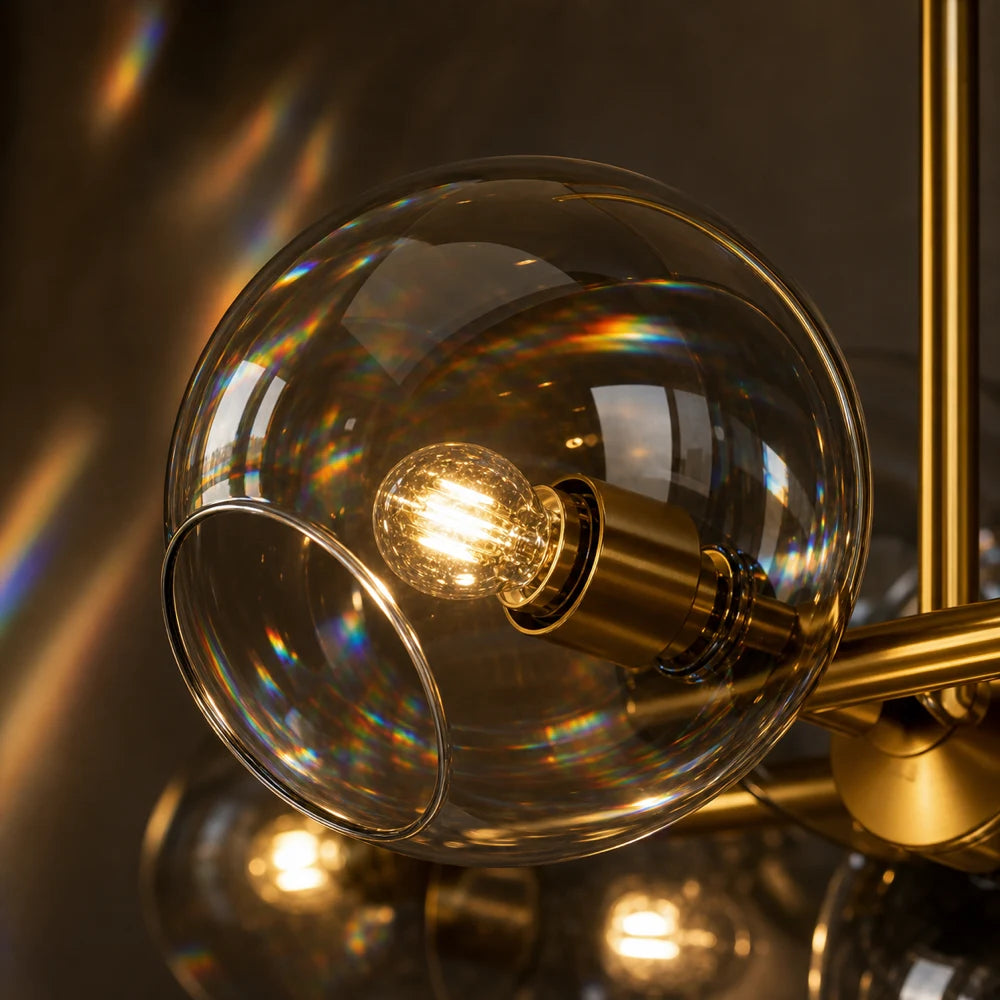 Lampadario a globo, MODEST Grand, 8xE27, Oro, Metallo - 05_LC809-8.png