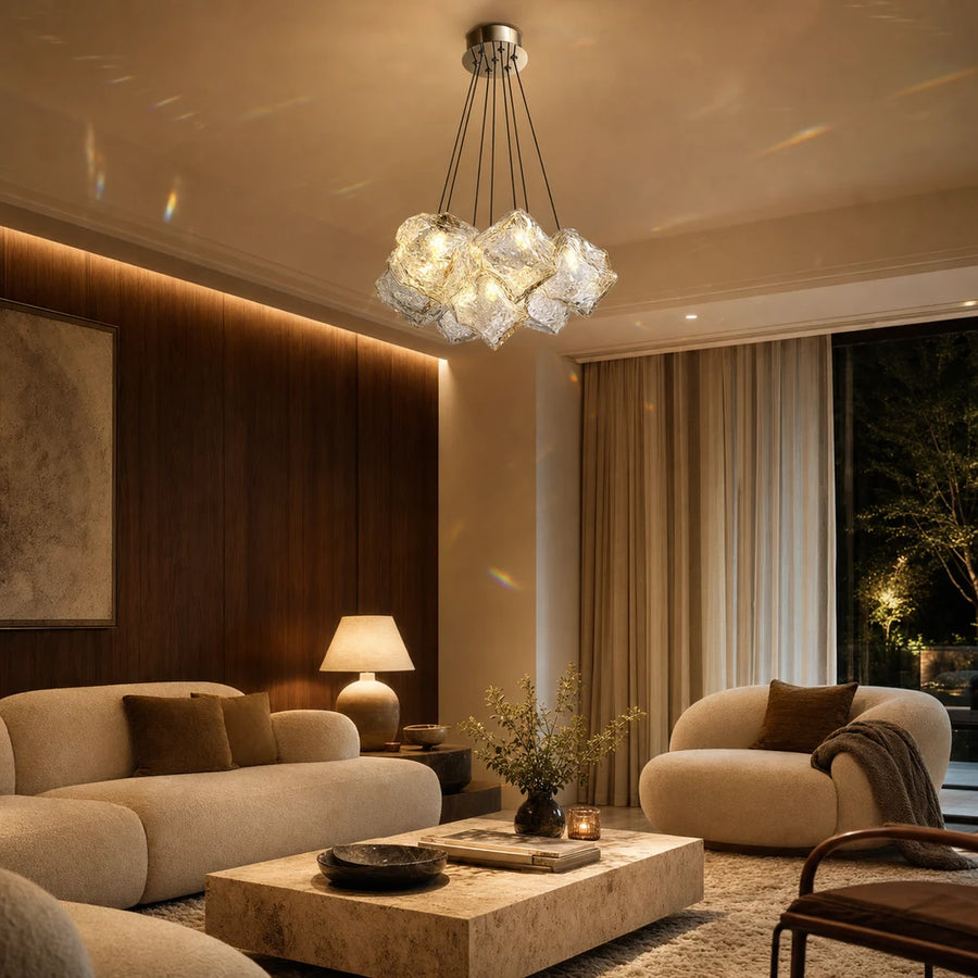 ECOLUCE MODERN Lampadario, Globo, 7xE27, Altezza regolabile, Cromo - 05_LC815-7CH.png