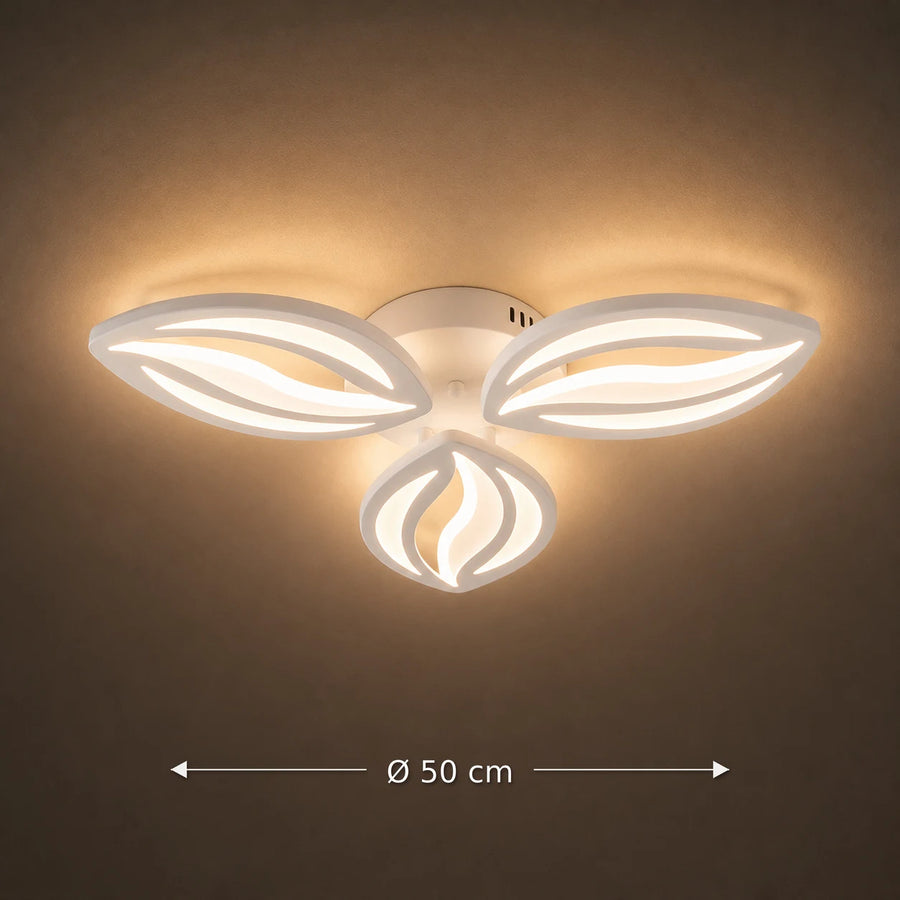 Lustra LED cu telecomanda ORCHID 40W, 3 Petale, lumina Rece/Calda/Neutra, Dimabila, Alb - 05_LT280-3WH.png