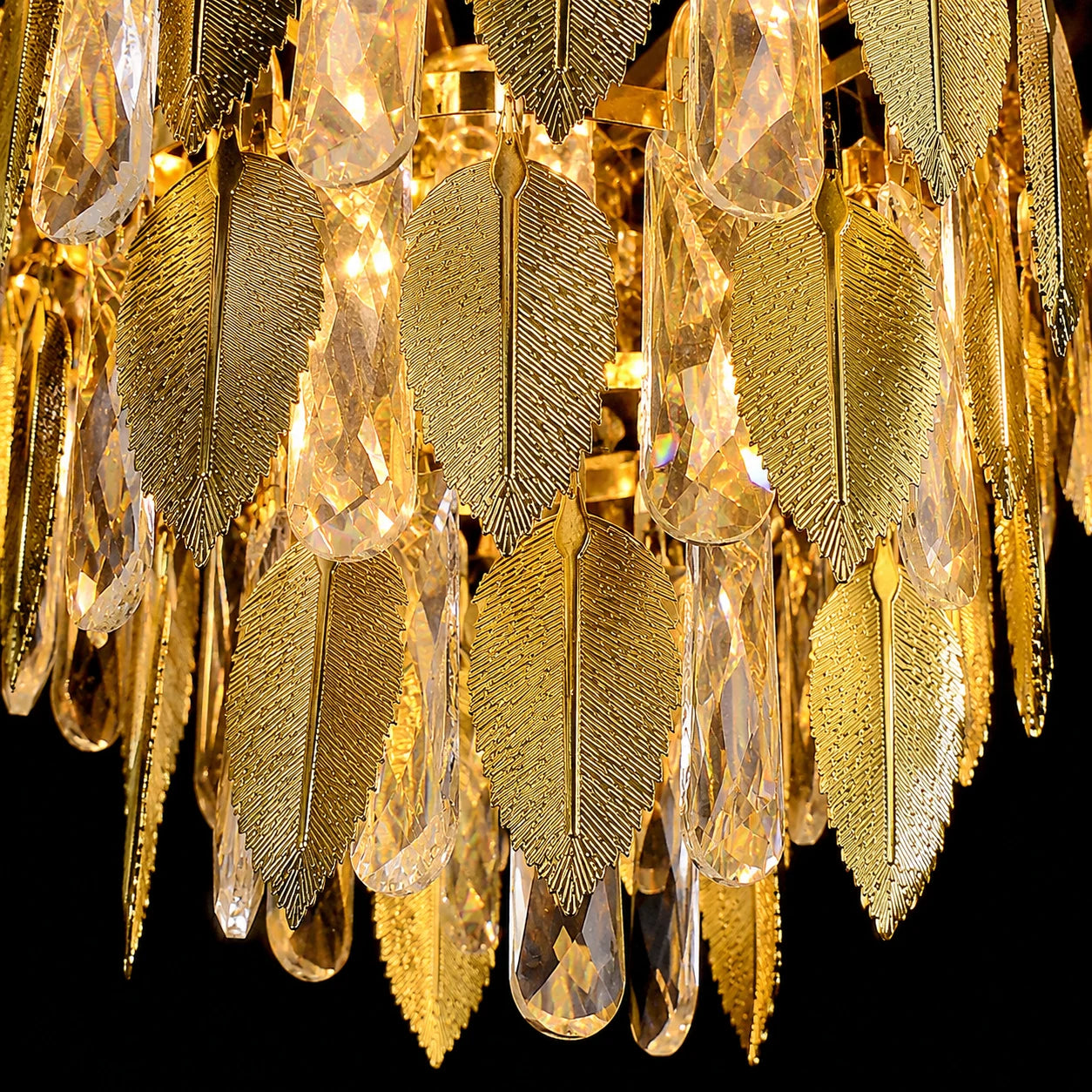 Lampadario in Cristallo VENARIA 8x E14, Diametro 50cm, Oro Lucido, Altezza Regolabile - 06_CC8052-500GD.png