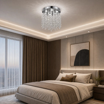 Lampadario LED in cristallo LLC210/400CH Rotondo, 22 W, Luce fredda/calda/neutra, Cristallo, Cromo lucido - 06_LLC210-400CH.png