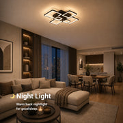 Lustra LED cu telecomanda ELLA 120W, 6 Patrate, lumina Rece/Calda/Neutra, Dimabila, Negru, Metal si Acril - 06_LT130-6BK.png