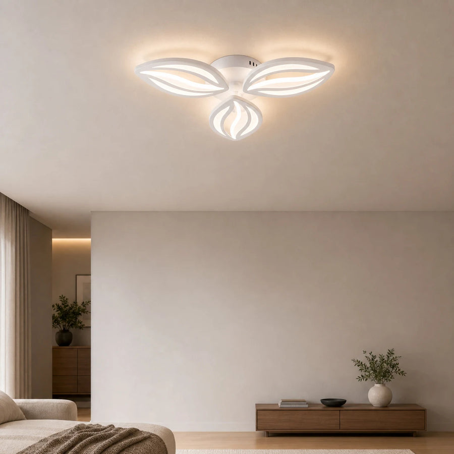 Lustra LED cu telecomanda ORCHID 40W, 3 Petale, lumina Rece/Calda/Neutra, Dimabila, Alb - 06_LT280-3WH.png
