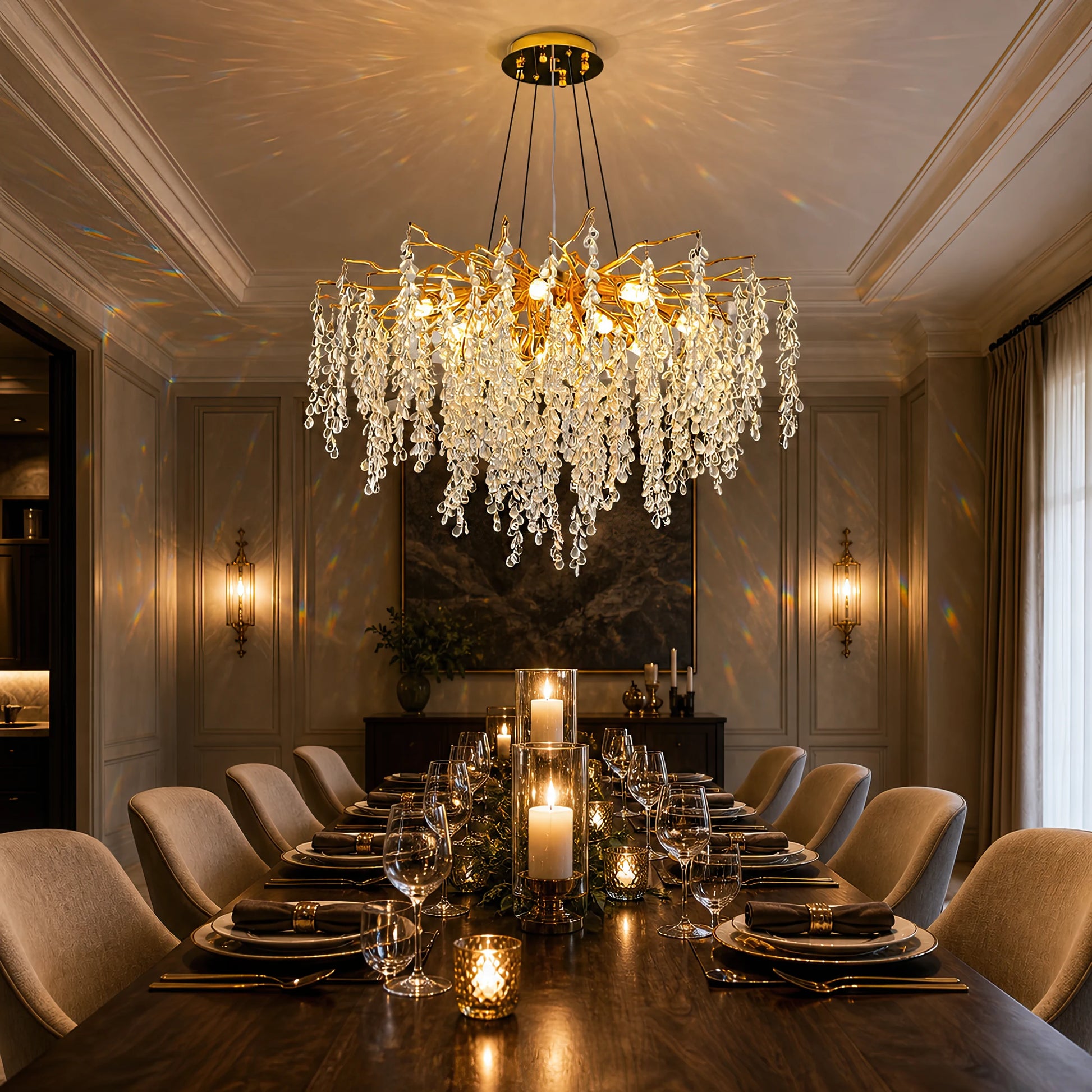 Lampadario in cristallo a cascata WALTZ, 9x G9, oro, 80 cm, altezza regolabile - 07_CC331-80.png