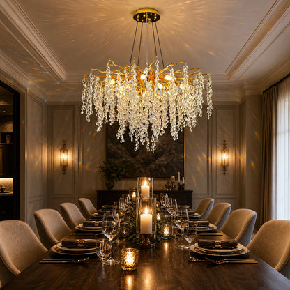 Lampadario in cristallo a cascata WALTZ, 9x G9, oro, 80 cm, altezza regolabile - 07_CC331-80.png