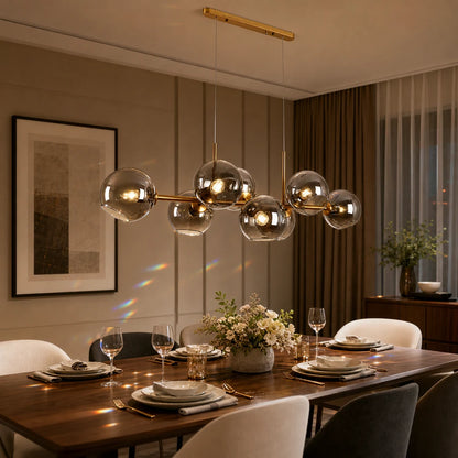 Lampadario a globo, MODEST Grand, 8xE27, Oro, Metallo - 07_LC809-8.png