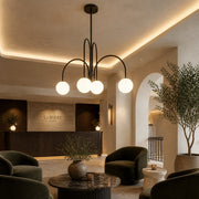 Lampadario con Paralume, Torino, 4xE27, Nero, Metallo - 08_LC850-4BK.png