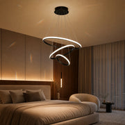 Lampadario a sospensione a LED RICCI 81W, 3 Cerchi, Luce Fredda/Calda/Neutra, Nero, Altezza regolabile - 08_LL104-3BK.png
