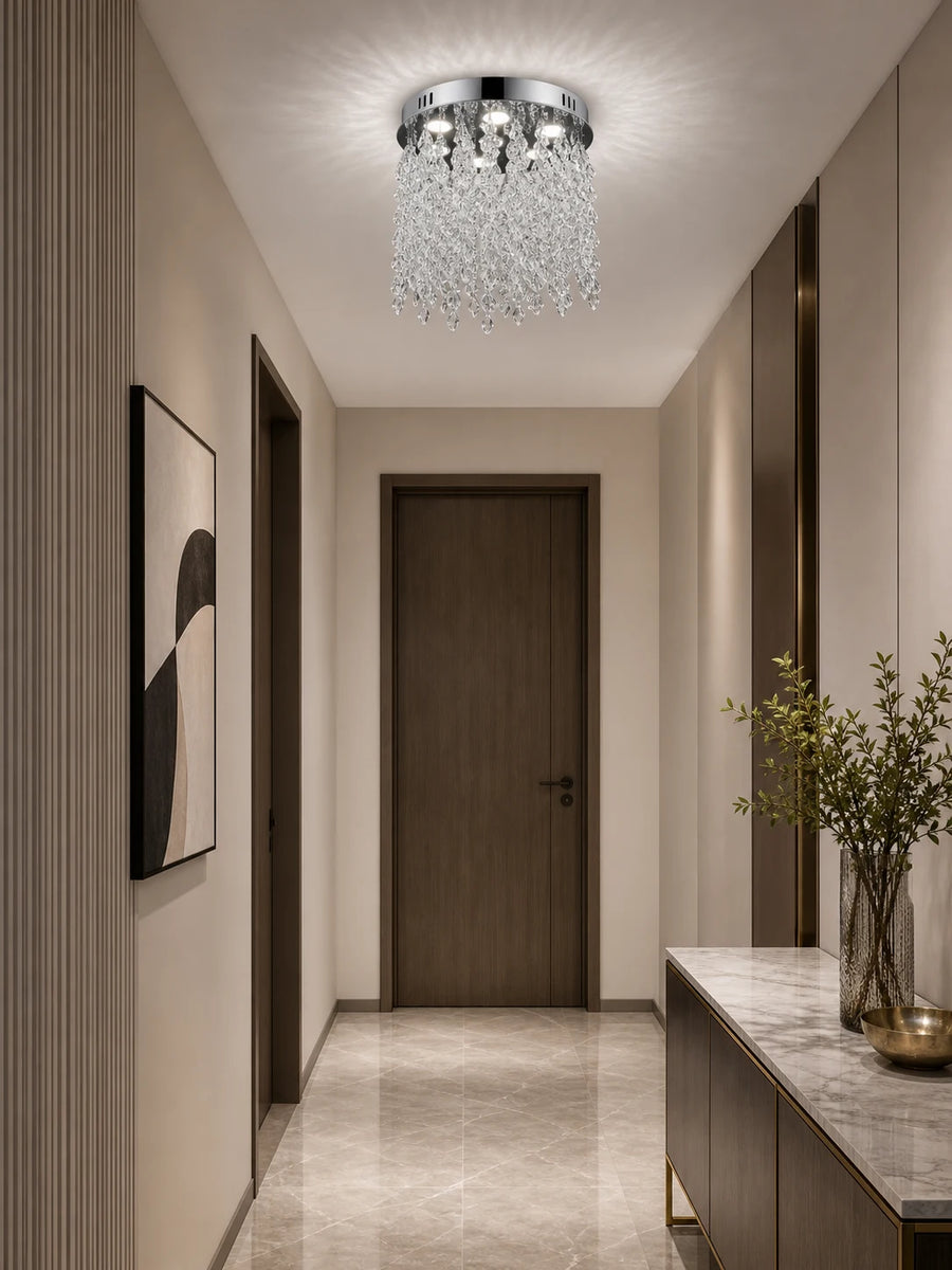 Lampadario LED in cristallo LLC210/400CH Rotondo, 22 W, Luce fredda/calda/neutra, Cristallo, Cromo lucido - 08_LLC210-400CH.png