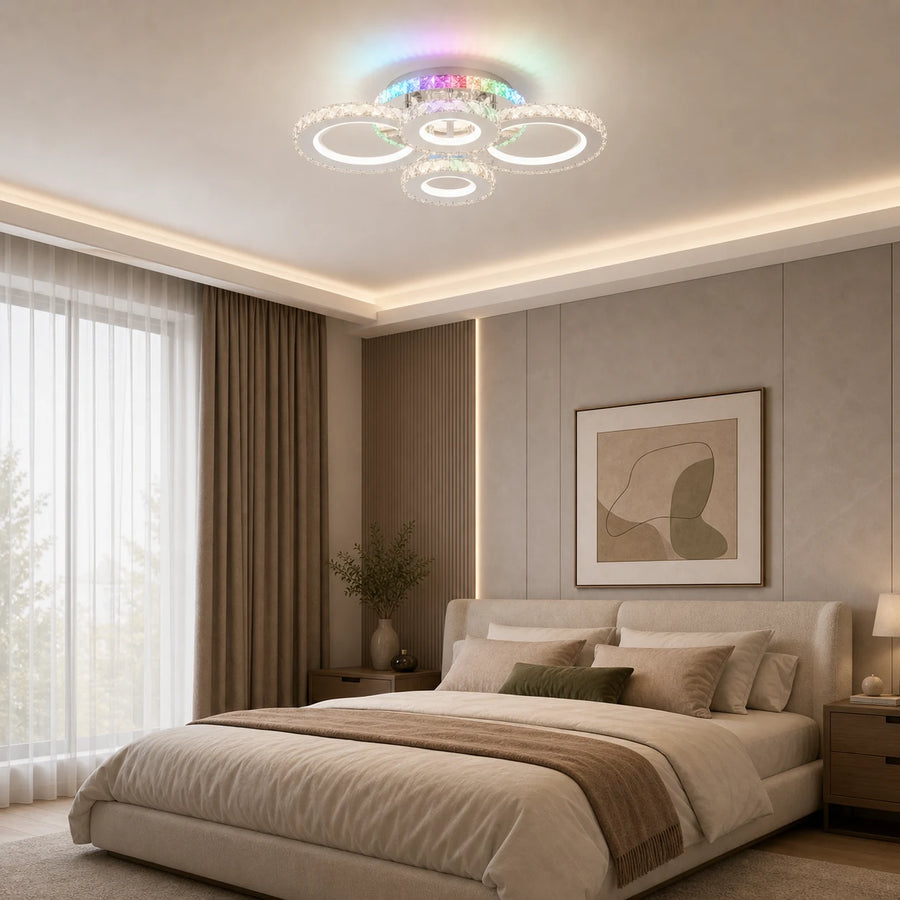 Lustra LED cu telecomanda si cristal NOVA ROTONDA RGB 82W, 4 Cercuri, lumina Rece/Calda/Neutra, Dimabila, Crom - 08_LT075-4.png