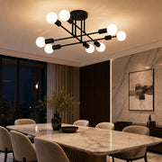 Lampadario Octa classico modernista, 8x E27, nero, design moderno, metallo, senza paralume - 05_LC360-8BK.png