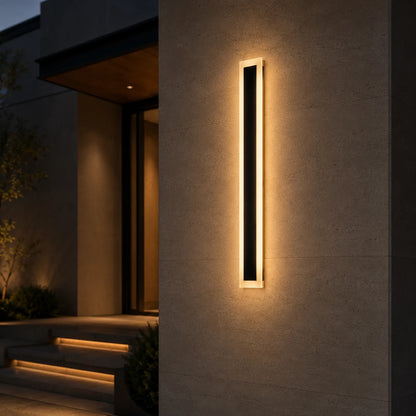 Lampada da parete a LED per esterni Mack, lunghezza 30 cm, 4 W, IP65, metallo, lineare, nero - 09_AX200-300BK.png