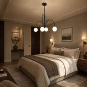 Lampadario con Paralume, Torino, 4xE27, Nero, Metallo - 09_LC850-4BK.png