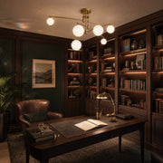 Lampadario con paralume rotondo, cupola PENTHOUSE, 6x G9, oro, metallo - 10_LC825GD.png